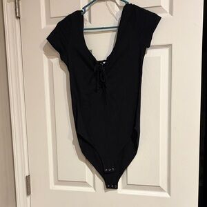Black womens One Piece Bodysuit